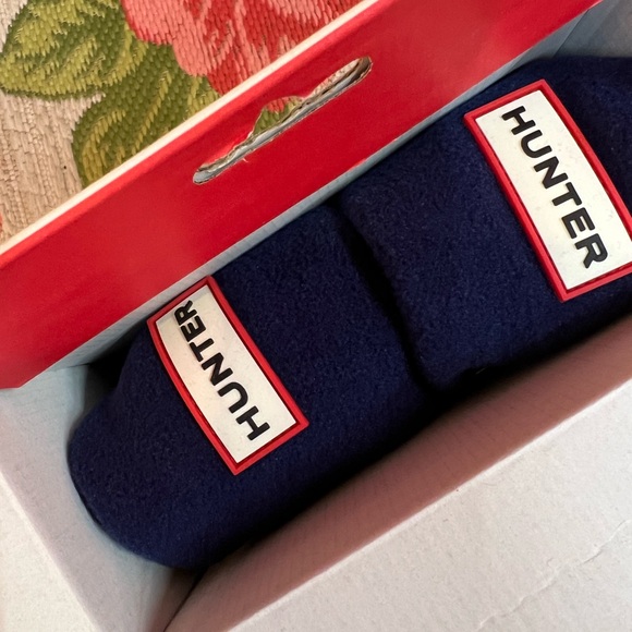 NEW! HUNTER BOOT SOCKS Navy For Original Short Boots Size MEDIUM - Picture 4 of 6